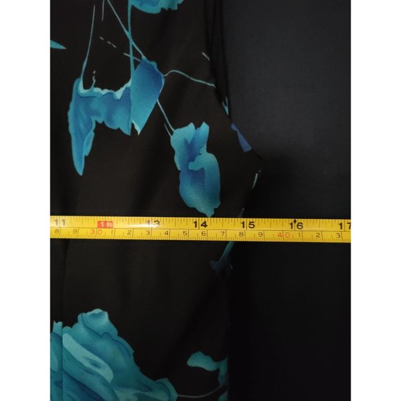 Premier International Ladies Sleeveless black & Teal Casual Dress S (6-8) - Picture 7 of 7